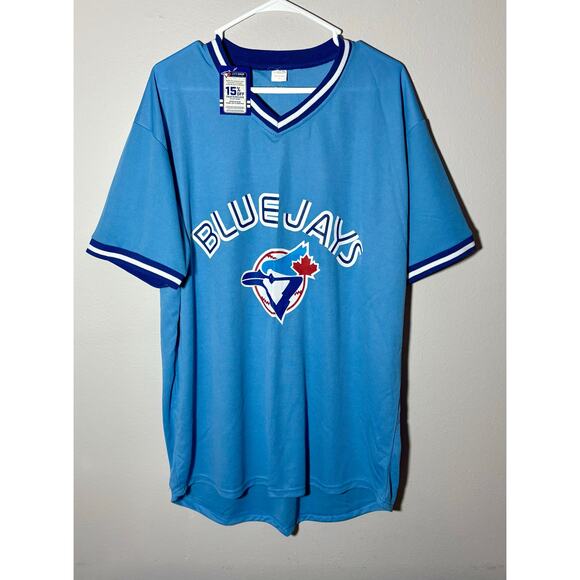 NWT Toronto Blue Jays MLB Powder Blue Replica Jersey #11 Sz XL - Picture 1 of 9